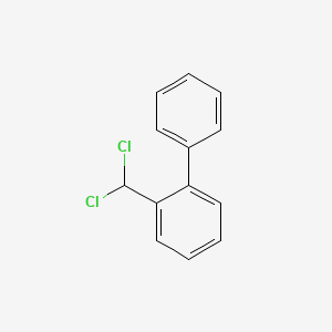 molecular formula C13H10Cl2 B13684990 2-(Dichloromethyl)biphenyl 