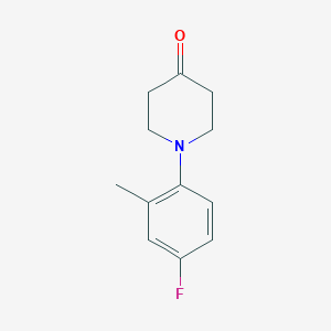 1-(4-Fluoro-2-methylphenyl)piperidin-4-one