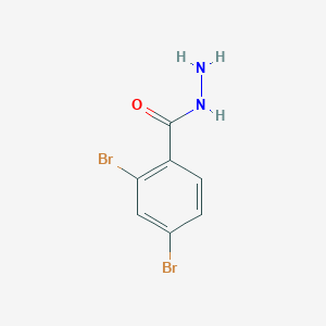 molecular formula C7H6Br2N2O B13685030 2,4-Dibromobenzohydrazide 