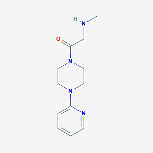 molecular formula C12H18N4O B1368505 2-(Methylamino)-1-(4-(pyridin-2-yl)piperazin-1-yl)ethan-1-one 