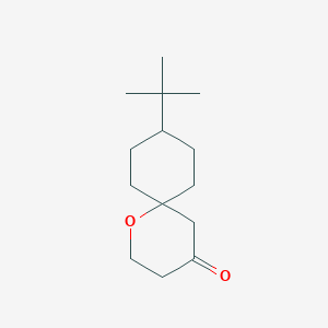 molecular formula C14H24O2 B13685096 9-(tert-Butyl)-1-oxaspiro[5.5]undecan-4-one 