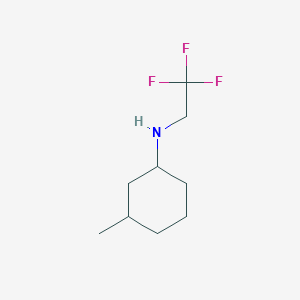 molecular formula C9H16F3N B1368511 3-methyl-N-(2,2,2-trifluoroethyl)cyclohexan-1-amine 