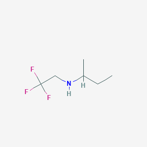 molecular formula C6H12F3N B1368513 (Butan-2-yl)(2,2,2-trifluoroethyl)amine 