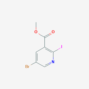 molecular formula C7H5BrINO2 B13685135 Methyl 5-bromo-2-iodonicotinate 