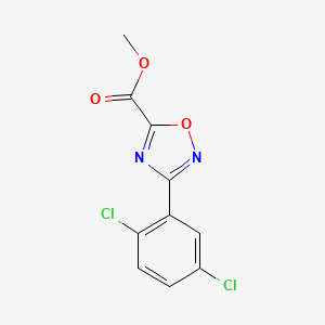 molecular formula C10H6Cl2N2O3 B13685156 Methyl 3-(2,5-dichlorophenyl)-1,2,4-oxadiazole-5-carboxylate 