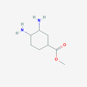 molecular formula C8H16N2O2 B13685180 Methyl 3,4-Diaminocyclohexanecarboxylate 