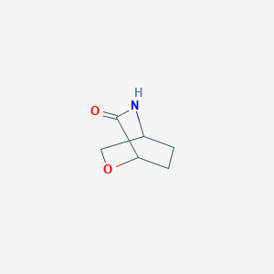 molecular formula C6H9NO2 B13685216 2-Oxa-5-azabicyclo[2.2.2]octan-6-one 