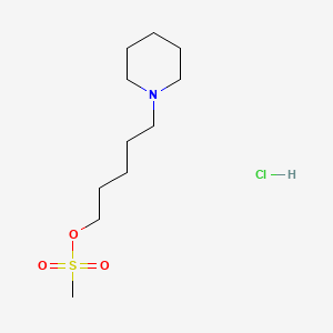molecular formula C11H24ClNO3S B13685230 5-(1-Piperidyl)pentyl Methanesulfonate Hydrochloride 