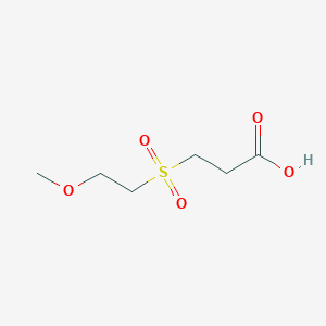 molecular formula C6H12O5S B1368524 3-(2-Methoxyethanesulfonyl)-propionic acid 