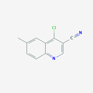 molecular formula C11H7ClN2 B1368526 4-Chloro-6-methylquinoline-3-carbonitrile CAS No. 1016818-79-3