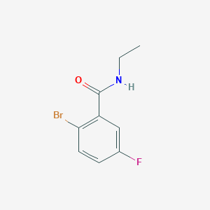 molecular formula C9H9BrFNO B1368527 2-Bromo-N-ethyl-5-fluorobenzamide CAS No. 951884-09-6