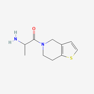 molecular formula C10H14N2OS B1368529 2-amino-1-{4H,5H,6H,7H-thieno[3,2-c]pyridin-5-yl}propan-1-one 