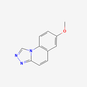 molecular formula C11H9N3O B13685301 7-Methoxy-[1,2,4]triazolo[4,3-a]quinoline CAS No. 41493-63-4