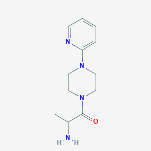 molecular formula C12H18N4O B1368531 2-Amino-1-(4-(pyridin-2-yl)piperazin-1-yl)propan-1-one 