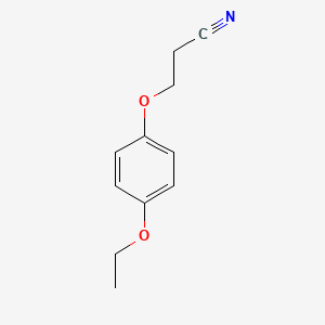 molecular formula C11H13NO2 B1368532 3-(4-Ethoxyphenoxy)propanenitrile 