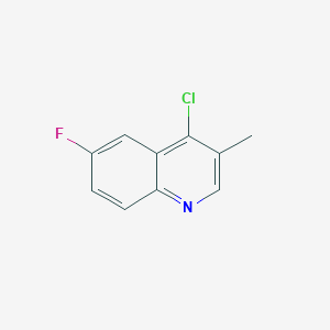 molecular formula C10H7ClFN B13685329 4-Chloro-6-fluoro-3-methylquinoline 