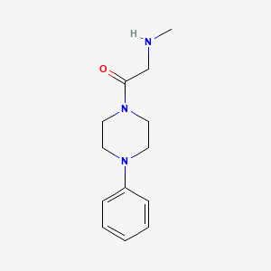 molecular formula C13H19N3O B1368535 2-(Methylamino)-1-(4-phenylpiperazin-1-yl)ethanone 