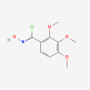 molecular formula C10H12ClNO4 B13685396 N-Hydroxy-2,3,4-trimethoxybenzimidoyl Chloride 