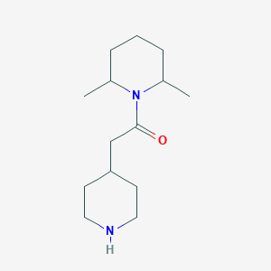 1-(2,6-Dimethylpiperidin-1-yl)-2-(piperidin-4-yl)ethan-1-one