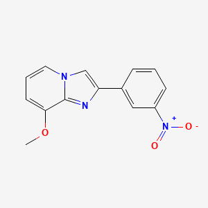 molecular formula C14H11N3O3 B13685436 8-Methoxy-2-(3-nitrophenyl)imidazo[1,2-a]pyridine 