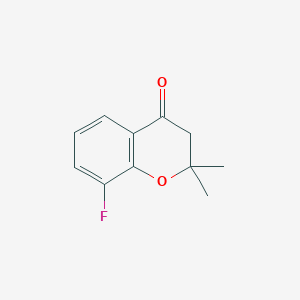 molecular formula C11H11FO2 B1368546 8-Fluoro-2,2-dimethylchroman-4-one CAS No. 885266-62-6