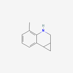 molecular formula C11H13N B13685475 4-methyl-1a,2,3,7b-tetrahydro-1H-cyclopropa[c]quinoline 