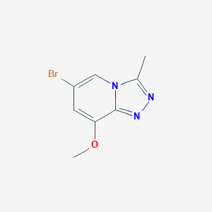 molecular formula C8H8BrN3O B13685506 6-Bromo-8-methoxy-3-methyl-[1,2,4]triazolo[4,3-a]pyridine 