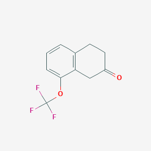 molecular formula C11H9F3O2 B13685512 8-(Trifluoromethoxy)-3,4-dihydronaphthalen-2(1H)-one 