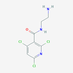molecular formula C8H8Cl3N3O B13685557 N-(2-aminoethyl)-2,4,6-trichloronicotinamide 