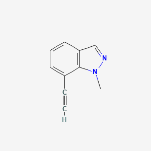 molecular formula C10H8N2 B13685588 7-Ethynyl-1-methyl-1H-indazole 