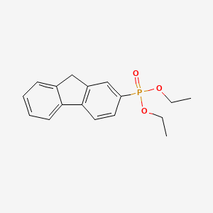 molecular formula C17H19O3P B13685590 Diethyl 9H-Fluoren-2-ylphosphonate 