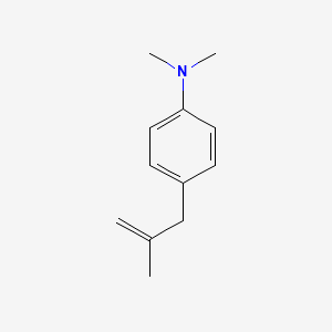 molecular formula C12H17N B1368563 3-[(4-N,N-二甲基氨基)苯基]-2-甲基-1-丙烯 CAS No. 53483-18-4