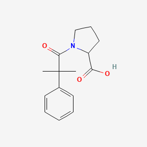 molecular formula C15H19NO3 B13685641 N-(2-Methyl-2-phenylpropanoyl)-L-proline 