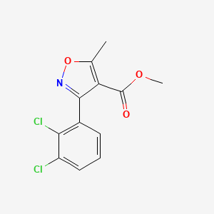 molecular formula C12H9Cl2NO3 B13685655 Methyl 3-(2,3-dichlorophenyl)-5-methylisoxazole-4-carboxylate 