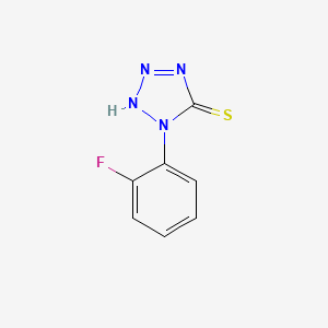 molecular formula C7H5FN4S B13685662 1-(2-Fluoro-phenyl)-1H-tetrazole-5-thiol CAS No. 112628-44-1