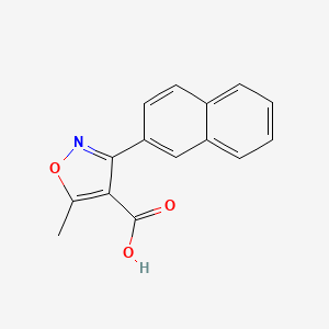 molecular formula C15H11NO3 B13685818 5-Methyl-3-(2-naphthyl)isoxazole-4-carboxylic Acid 