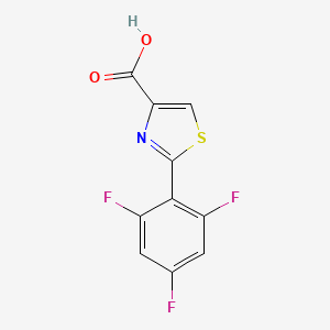 molecular formula C10H4F3NO2S B13685872 2-(2,4,6-Trifluorophenyl)thiazole-4-carboxylic Acid 