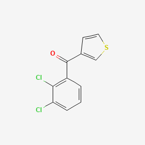 molecular formula C11H6Cl2OS B1368588 3-(2,3-Dichlorobenzoyl)thiophene CAS No. 898771-50-1