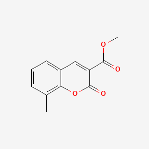 molecular formula C12H10O4 B13685887 Methyl 8-Methyl-2-oxo-2H-chromene-3-carboxylate 