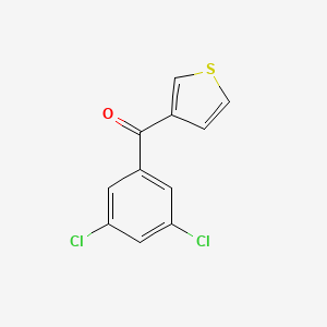 molecular formula C11H6Cl2OS B1368590 3-(3,5-Dichlorobenzoyl)thiophene CAS No. 898771-58-9