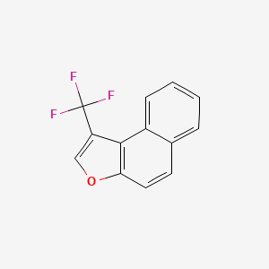 molecular formula C13H7F3O B13685910 1-(Trifluoromethyl)naphtho[2,1-b]furan 