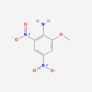 molecular formula C7H7N3O5 B13685944 2-Methoxy-4,6-dinitroaniline 