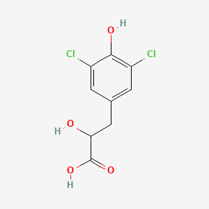 molecular formula C9H8Cl2O4 B13685958 3-(3,5-Dichloro-4-hydroxyphenyl)-2-hydroxypropanoic acid 