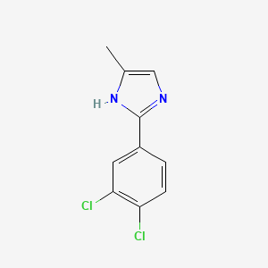 molecular formula C10H8Cl2N2 B13685963 2-(3,4-dichlorophenyl)-5-methyl-1H-imidazole 
