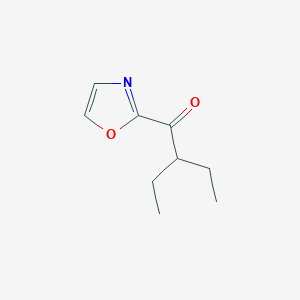 B1368599 2-Ethyl-1-(1,3-oxazol-2-yl)butan-1-one CAS No. 898759-32-5