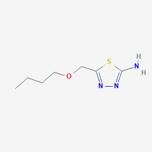 molecular formula C7H13N3OS B13686005 2-Amino-5-(butoxymethyl)-1,3,4-thiadiazole 