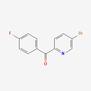 molecular formula C12H7BrFNO B13686018 5-Bromo-2-(4-fluorobenzoyl)pyridine 