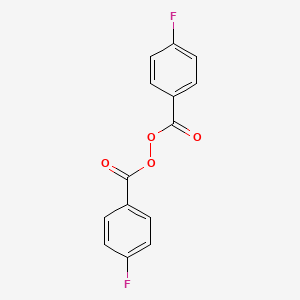 molecular formula C14H8F2O4 B13686027 Bis(4-fluorobenzoyl) peroxide CAS No. 582-92-3