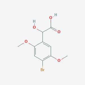molecular formula C10H11BrO5 B13686049 4-Bromo-2,5-dimethoxymandelic Acid 