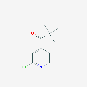 B1368605 t-Butyl 2-chloro-4-pyridyl ketone CAS No. 898785-55-2